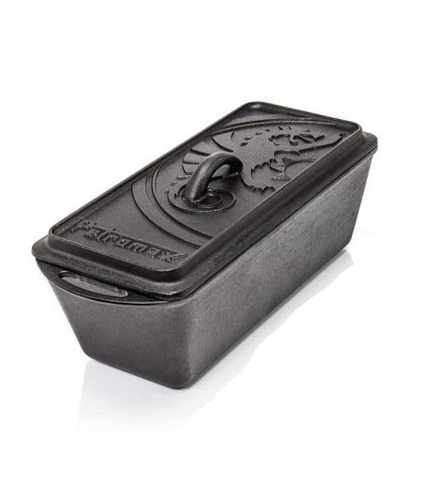 Petromax Kastenform K4 Gusseisen 2,4 l mit Deckel  ideal für Brot, Kuchen, Aufläufe und Braten, hervorragende Wärmeleitung, sofort einsatzbereit
