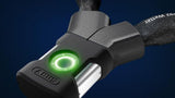 ABUS Kettenschloss YARDO 7807F/85 Fingerprint, 7 mm Stahlkette, 85 cm, IP66/IP68, schwarz, Sicherheitslevel 8, 20 Fingerabdrücke speicherbar