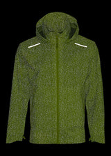 Basil Skane HiVis Herren Regenjacke neongelb XL - 360° reflektierend, wasserdicht & atmungsaktiv (10.000 WP/MVP), Bionic Finish® Eco, ergonomischer Schnitt & helmtaugliche Kapuze