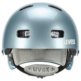 uvex Kid 3 Hartschalen-Fahrradhelm, für Kinder mit individueller Größenanpassung, waschbarer Innenausstattung, 10 Belüftungsöffnungen und Monomatic-Verschluss in Cloud-White für 55-58 cm Kopfumfang