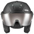 Uvex Instinct Visor Pro V Skihelm  Unisex-Helm für Erwachsene mit selbsttönendem Variomatic Visier, optimaler Schutz, Belüftungssystem, Black Matt 59-61 cm