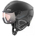 Uvex Instinct Visor Pro V Skihelm  Unisex-Helm für Erwachsene mit selbsttönendem Variomatic Visier, optimaler Schutz, Belüftungssystem, Black Matt 59-61 cm