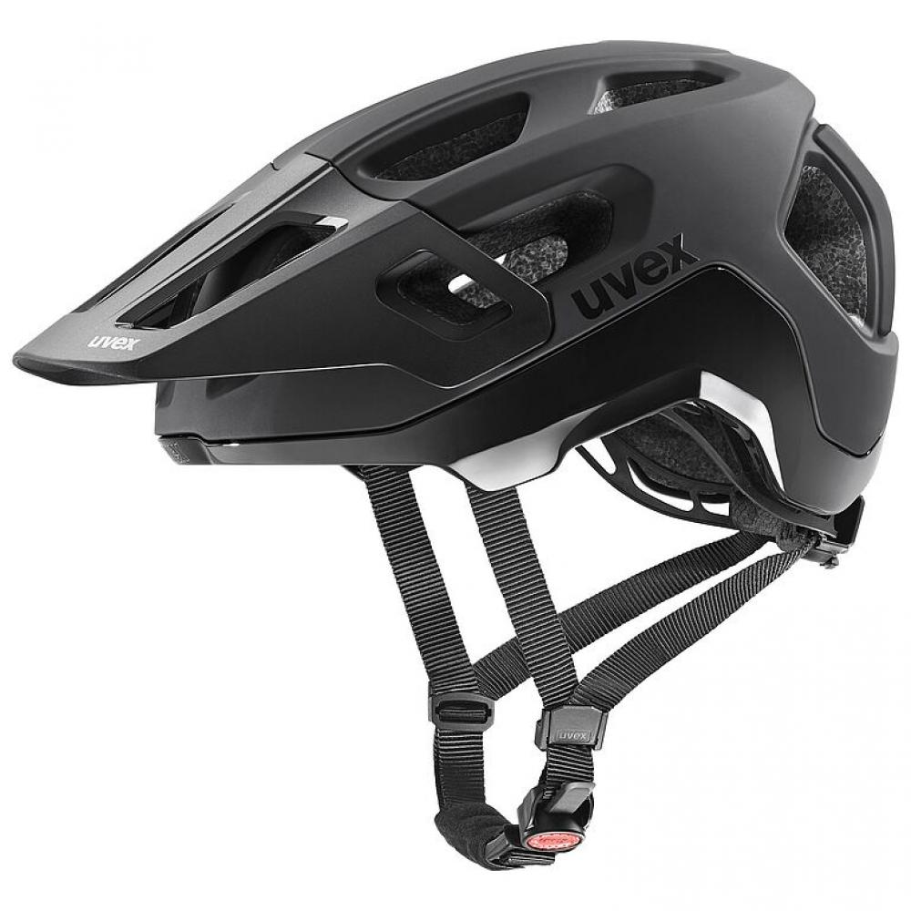 uvex react MTB-Helm black matt 52-56 cm - Leicht, sicher & stylisch, EN 1078 zertifiziert