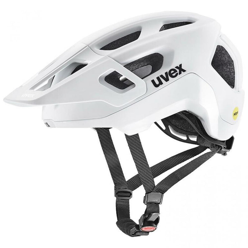 Uvex React MIPS Fahrradhelm weiß matt 52-56 cm mit MIPS-Technologie, tiefgezogenem Heck- und Schläfenbereich für erhöhten Schutz, optimaler Passform und herausragender Sicherheit im Gelände