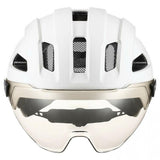 uvex stride visor Fahrradhelm white matt 56-59cm Visier ltm. silver Cat.1 57% Lichtdurchlässigkeit LED Bajonettverschluss