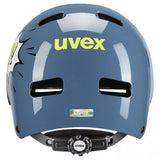 Uvex kid 3 Kinderfahrradhelm stone blue pow 51-55cm  robuster Hartschalenhelm mit IAS-Größenanpassung, Monomatic-Verschluss und 10 Belüftungsöffnungen für optimalen Schutz und Komfort