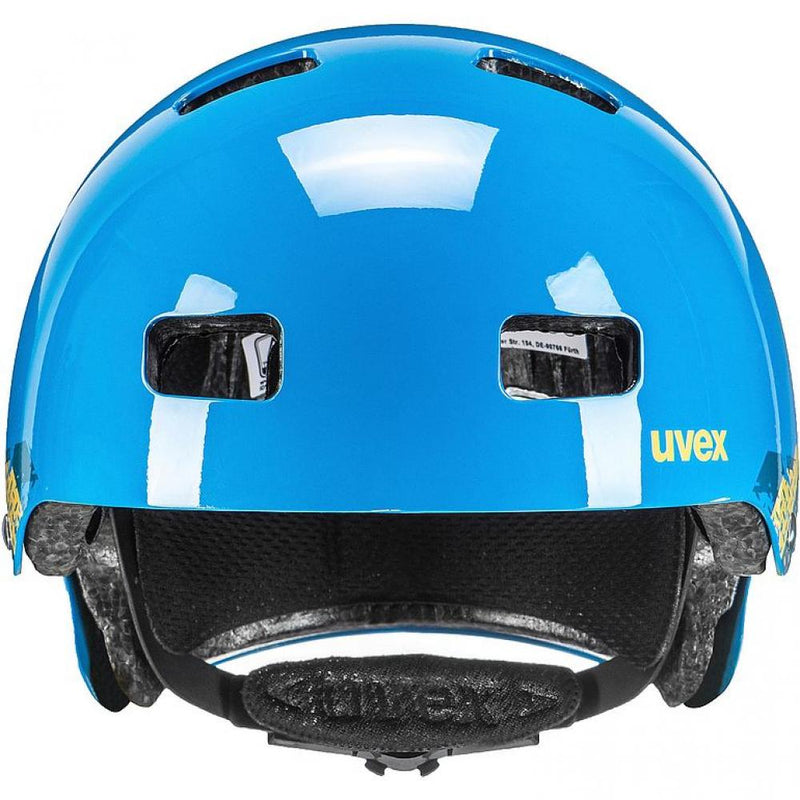 UVEX uvex Kid 3 - robuster Kinder-Fahrradhelm - individuell anpassbar - optimale Belüftung - EPS-Hartschalen-Konstruktion - hohe Stoßdämpfung - blackout blue 55-58 cm
