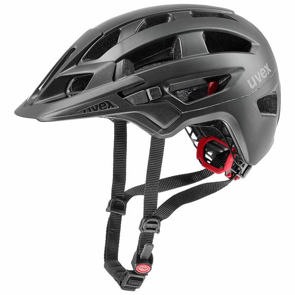 Uvex Finale 2.0 MTB-Helm Black matt 52-57 cm - leichter Enduro-Helm mit 20 Belüftungsöffnungen, Double Inmould, IAS-System, LED-kompatibel