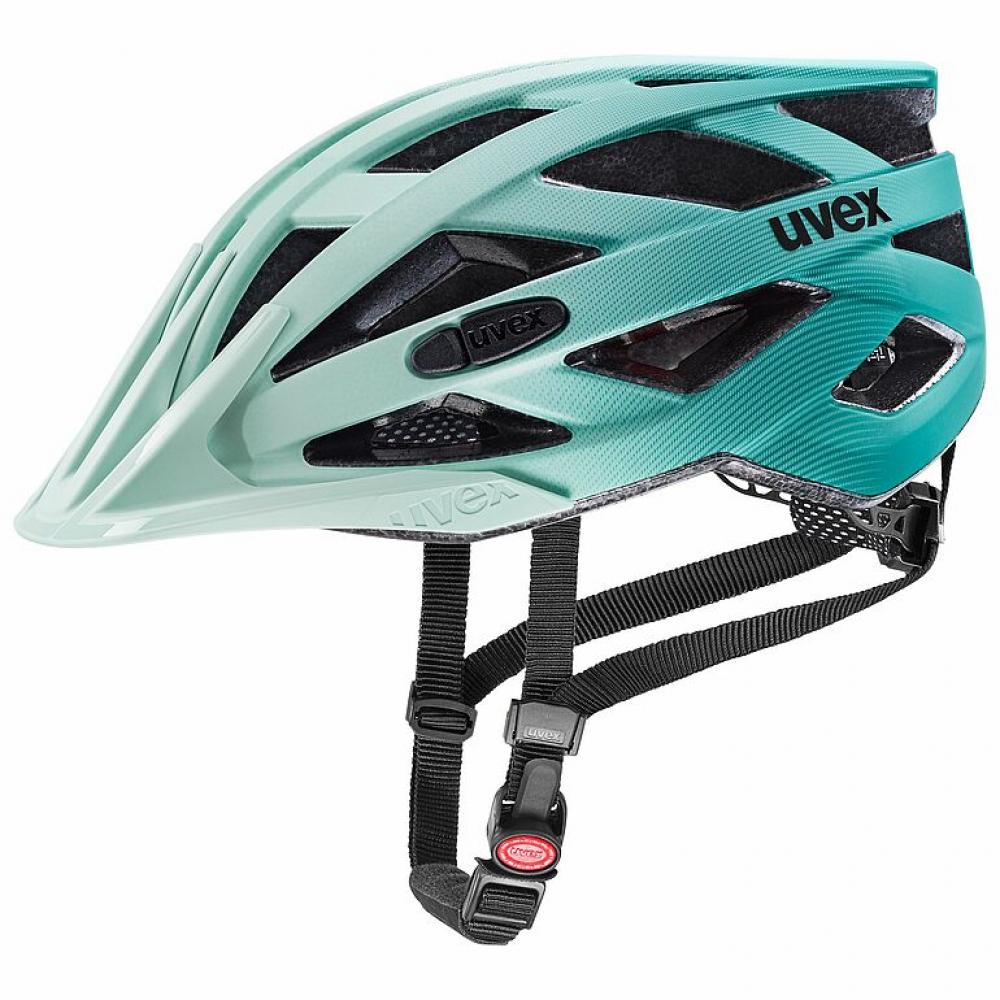 UVEX i-vo cc Fahrradhelm Jade-Teal matt 56-60 cm - leichter Allrounder mit 24 Belüftungsöffnungen, 3D IAS Größenanpassung, X-Fit-Polster, LED-kompatibel