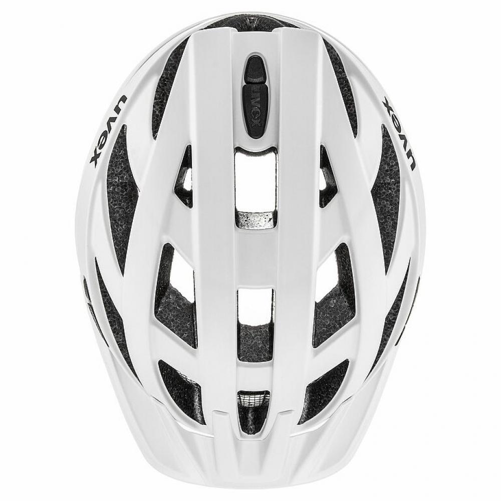uvex i-vo cc Fahrradhelm White Matt 52-57 cm - leichter Allround-Helm mit 3D IAS 3.0, 24 Belüftungsöffnungen, Inmould-Technologie, optionalem Plug-in LED
