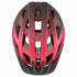 Uvex i-vo cc Fahrradhelm red-black matt 52-57 cm - leichter Allround-Helm mit 24 Belüftungen, 3D IAS, abnehmbares Visier, LED-ready