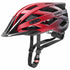 Uvex i-vo cc Fahrradhelm red-black matt 52-57 cm - leichter Allround-Helm mit 24 Belüftungen, 3D IAS, abnehmbares Visier, LED-ready