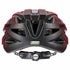 Uvex i-vo cc Fahrradhelm red-black matt 52-57 cm - leichter Allround-Helm mit 24 Belüftungen, 3D IAS, abnehmbares Visier, LED-ready
