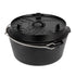 Petromax Feuertopf ft9 ohne Füße  8 l Gusseisen Dutch Oven für 814 Personen, ideal für Outdoor-Kochen und Backofen, Deckel als Pfanne nutzbar