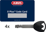 ABUS Bordo Big XPlus 6000K/120 black SH TwinSet - Maximale Sicherheit und Flexibilität für Ihr Fahrrad