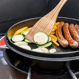 Petromax Holzspachtel Kirschholz 32 cm  geöltes Naturholz mit eingebranntem Motiv, ideal zum Wenden und Anheben von Speisen