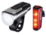 Sigma Beleuchtungsset Aura 80 USB Blaze Fahrradbeleuchtung LED Frontlicht Rücklicht akkubetriebenes Set StVZO inkl. 1A USB-Ladestecker