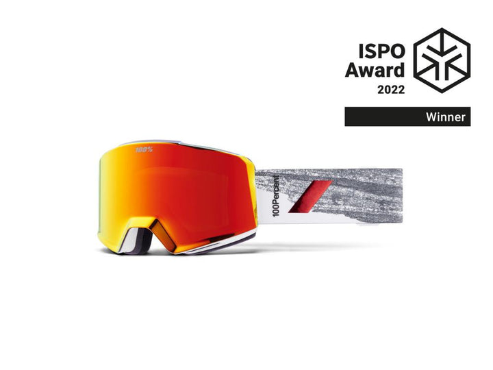 100% NORG HiPER Snow Goggle mit Gravit8™-Magnetsystem - HiPER Vermillion w/Red ML