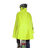 TATONKA Bike Poncho safety yellow Größe S - wasserdichter Fahrrad-Poncho aus recyceltem Polyester mit Sichtfenster, Reflektoren und Packbeutel