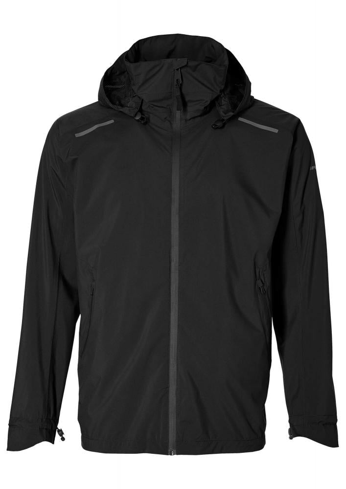 Basil Skane Herren Regenjacke schwarz XXL - atmungsaktiv & wasserdicht (10.000 WP/MVP) - T-Fabric mit DWR-Beschichtung ergonomischer Schnitt reflektierend & helmtauglich