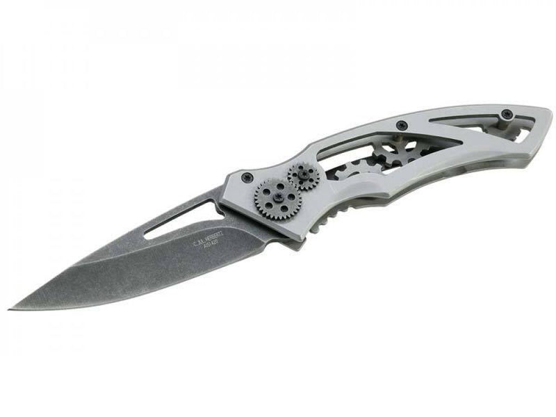 Herbertz CJH Einhandmesser, Zahnräder - Klappmesser Outdoor 12 cm