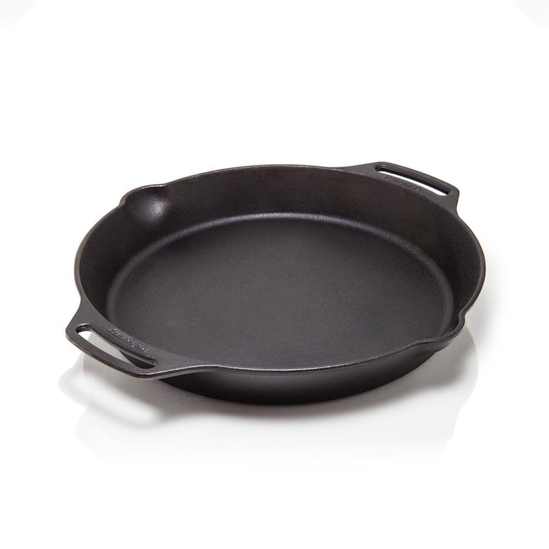 Petromax Feuerpfanne FP35H: Gusseiserne Pfanne Ø 35 cm, 3,5 l, zwei Henkel, für alle Herdarten, Backofen und offenes Feuer, sofort einsatzbereit
