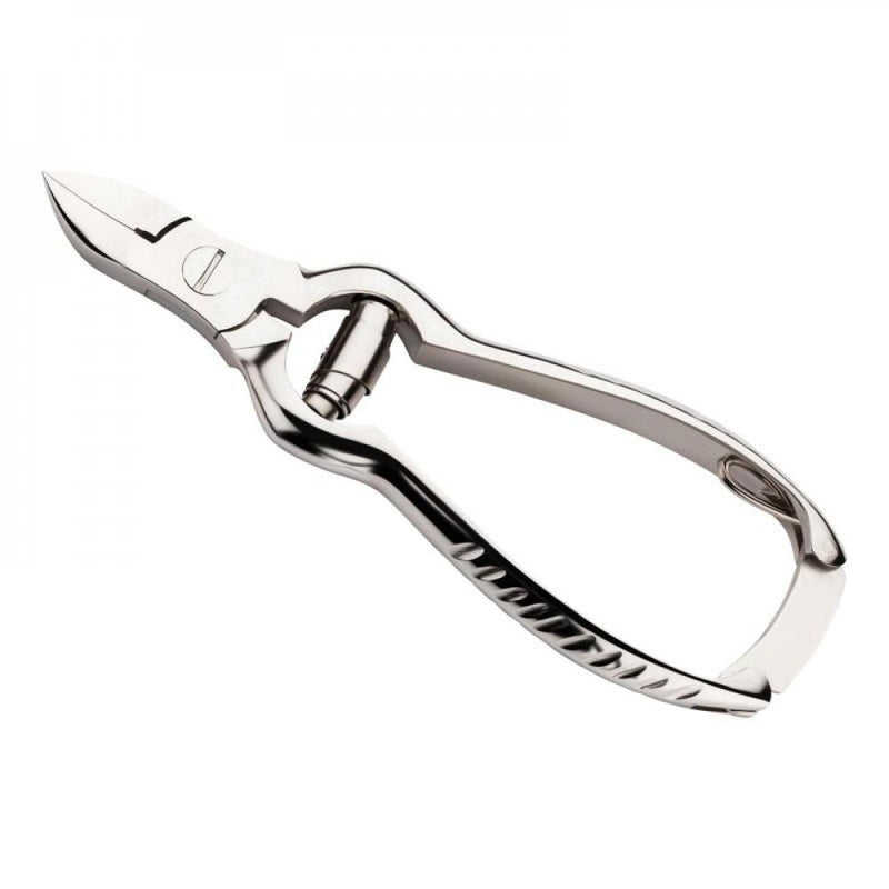 Alpen Nagelzange, vernickelt, Pufferfeder, Griffstruktur, 12.0 cm - Nagelzange Profi 12
