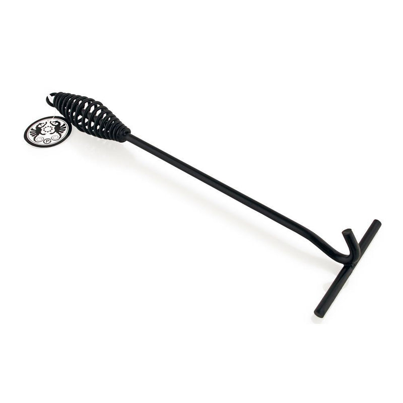 Petromax Deckelheber für Feuertopf, 34 cm, Stahl, schwarz, sicheres Anheben heißer Dutch Oven Deckel, ergonomischer Griff, auch als Schürhaken nutzbar