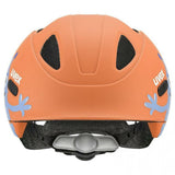 uvex OYO Style Kinderhelm in Monster Papaya Matt (45-50 cm), mit xTRA Shield und KID PROtect optimalen Schutz für Stirn und Hinterkopf