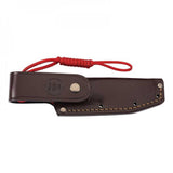 Nieto Bosque Grenadill Jagdmesser Gürtelmesser mit Lederscheide - Outdoormesser Jäger 10