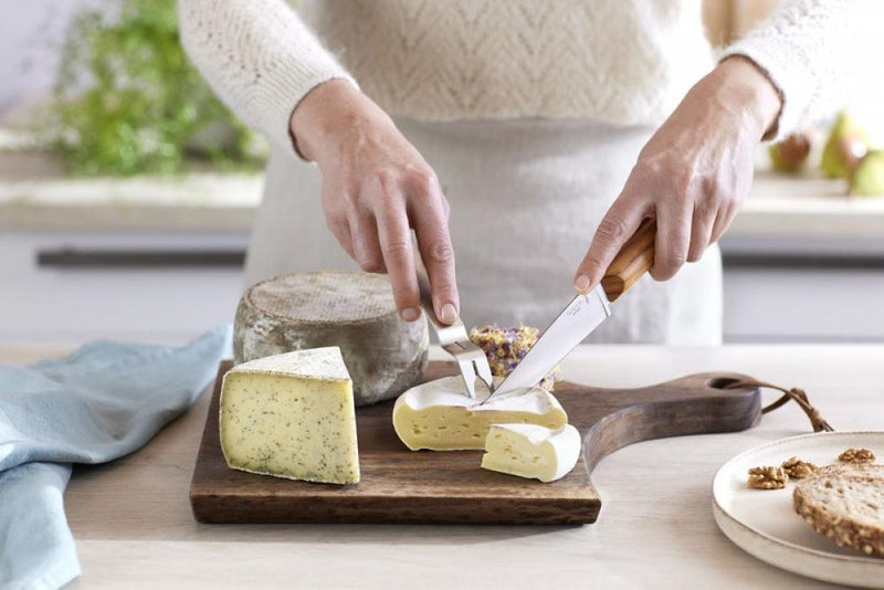 Opinel Käse-Set Olivenholz - Käsemesser Set Käseliebhaber L