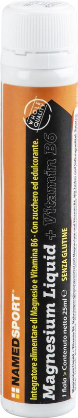 NAMEDSPORT Magnesium MAGNESIUM LIQUID 20 x 25 ml - schnelle Magnesiumversorgung für Sportler