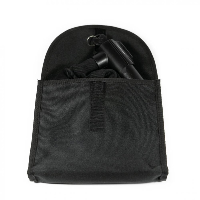 Haberland Tasche für Schlosskette - 450090 schwarz - kompakte Rahmentasche für Kettenschlösser