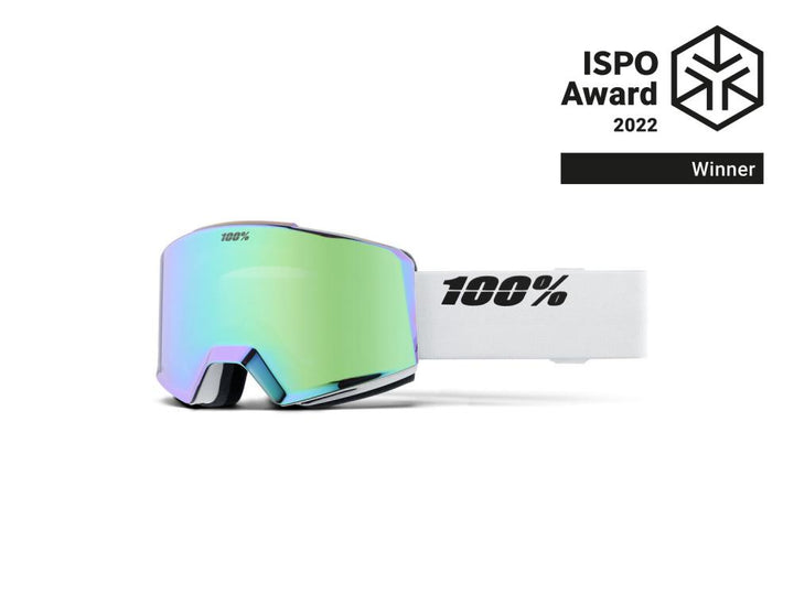 100% Norg HiPER Snow Goggle Grün - Skibrille mit Gravit8â¢ Magnetsystem