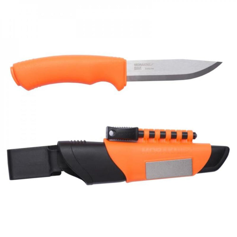 Morakniv Messer Bushcraft Survival His-Vis Orange - Outdoormesser Abenteurer M