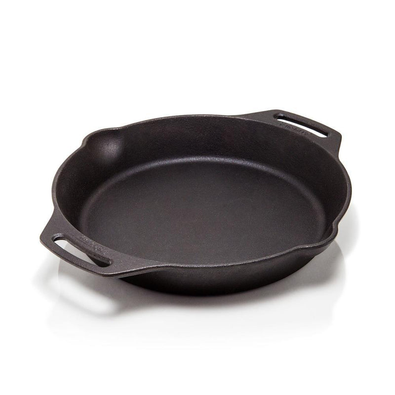 Petromax Feuerpfanne FP30H-T Gusseisen Ø30cm, 2 Henkel, 2,5L, für alle Herdarten inkl. Induktion, Backofen, Grill, Lagerfeuer, sofort einsatzbereit