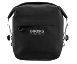 BROOKS Scape Pannier Small Black - wasserdichte Fahrradtasche 10-13 Liter aus 600D Polyester mit Hypalon-Details - 760 g leicht, 260x150x300-400 mm