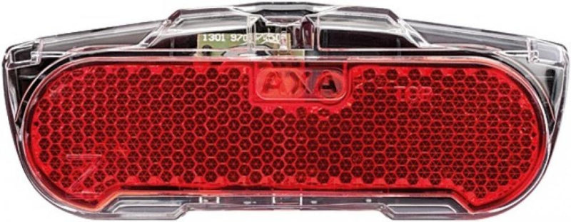 AXA Slim Steady LED Gepäckträgerrücklicht 50 mm, Standlicht, StVZO-konform, für Dynamo & 6V E-Bike, Reflektor integriert, 20 mm Bauhöhe
