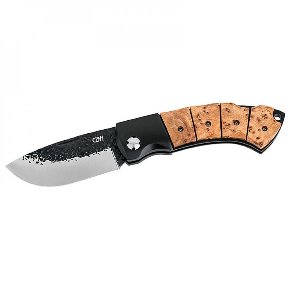 Herbertz Taschenmesser, Birkenwurzelholz 7,9 cm Klappmesser Outdoor Größe 49