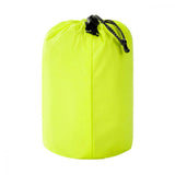 TATONKA Bike Poncho safety yellow Größe M - wasserdichter Fahrrad-Poncho aus recyceltem Polyester mit Sichtfenster, Reflektoren und Packbeutel