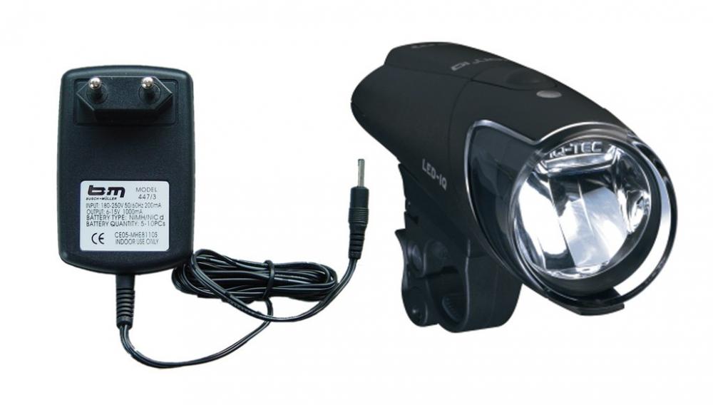 Busch&Müller LED-Akkuscheinwerfer Ixon IQ Premium 80 Lux mit Netzgerät und Akkus STVZO