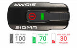 Sigma Aura 60 USB LED-Akku-Frontleuchte - 60 Lux, StVZO, 3 Modi, mit Light Guide, silber/schwarz