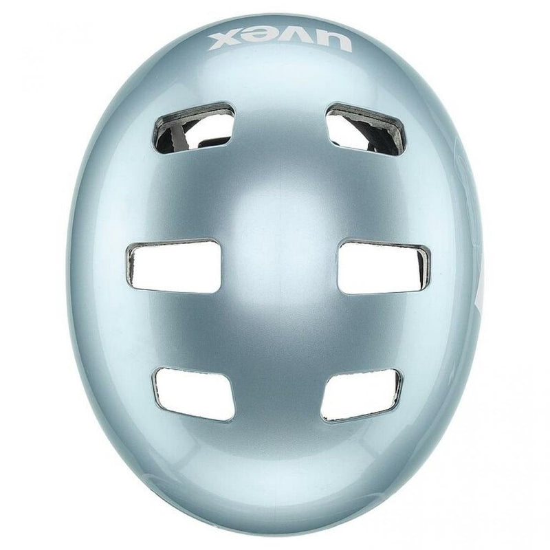 Uvex Kid 3 Kinder-Fahrradhelm Cloud-White 51-55 cm  robuster Hartschalenhelm mit EPS-Innenschale, 10 Belüftungsöffnungen, IAS Größenanpassung, Monomatic Verschluss, waschbare Polster