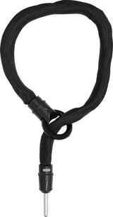 ABUS IvyTex ACH IVY 6KS/100 BK - 100 cm Einsteckkette, 6 mm gehärteter Stahl, IvyTex-Ummantelung, passend für ABUS Rahmenschlösser & Alarmbox 2.0