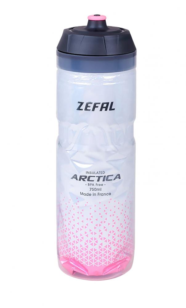 Zéfal Trinkflasche Arctica Pink 750 ml 750 Pink - isotherme Sportflasche mit Top-Isolierung