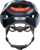 ABUS Aduro 2.0 Urban Fahrradhelm Unisex 58-62 cm midnight blue/schwarz, LED-Rücklicht, In-Mold, 14 Belüftungen