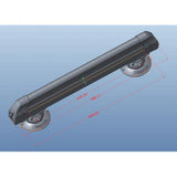 TreeFrog Ski- und Snowboardträger 626 512 x 150 mm Schwarz/silber - flexibler Dachträger ohne Grundträger