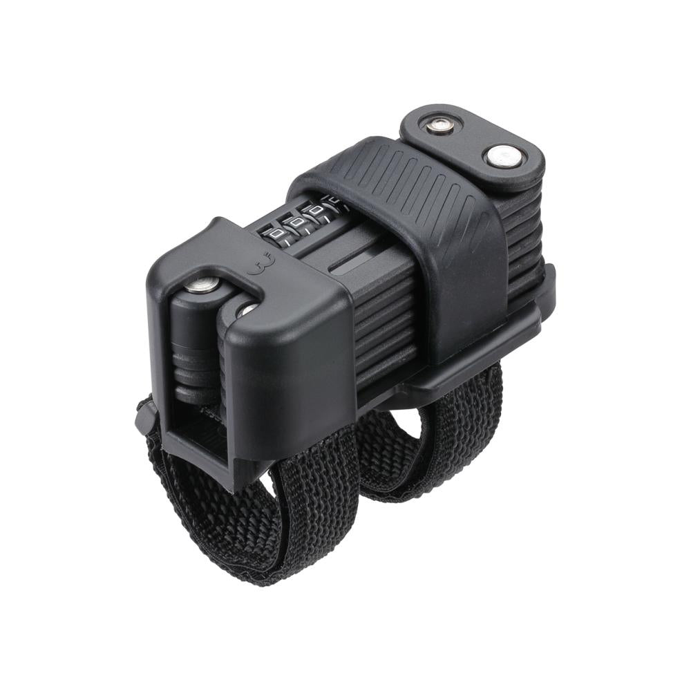 BBB Cycling Schloss CodeFold 5mm x 975mm schwarz - kompaktes, sicheres Faltschloss mit Zahlencode