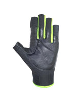 CHIBA Via Ferrata X-trem - Kletterhandschuhe S schwarz/neongelb, Verstärkungen & Knöchelschutz