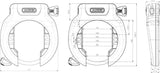 Abus Schlösser Rahmenschlösser PRO AMPARO 4750SL NR BK